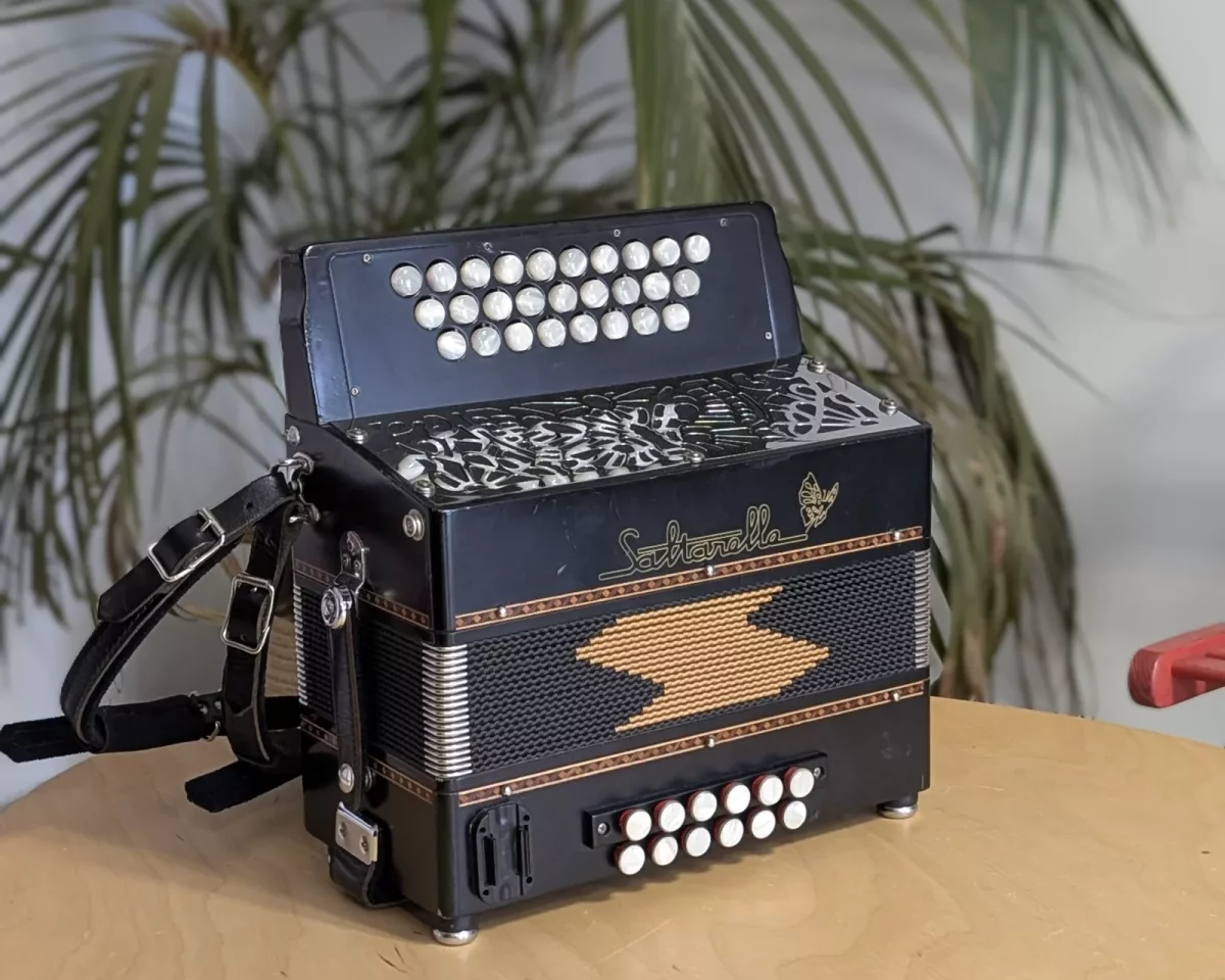 Accordéon diatonique Saltarelle Cheviot, occasion